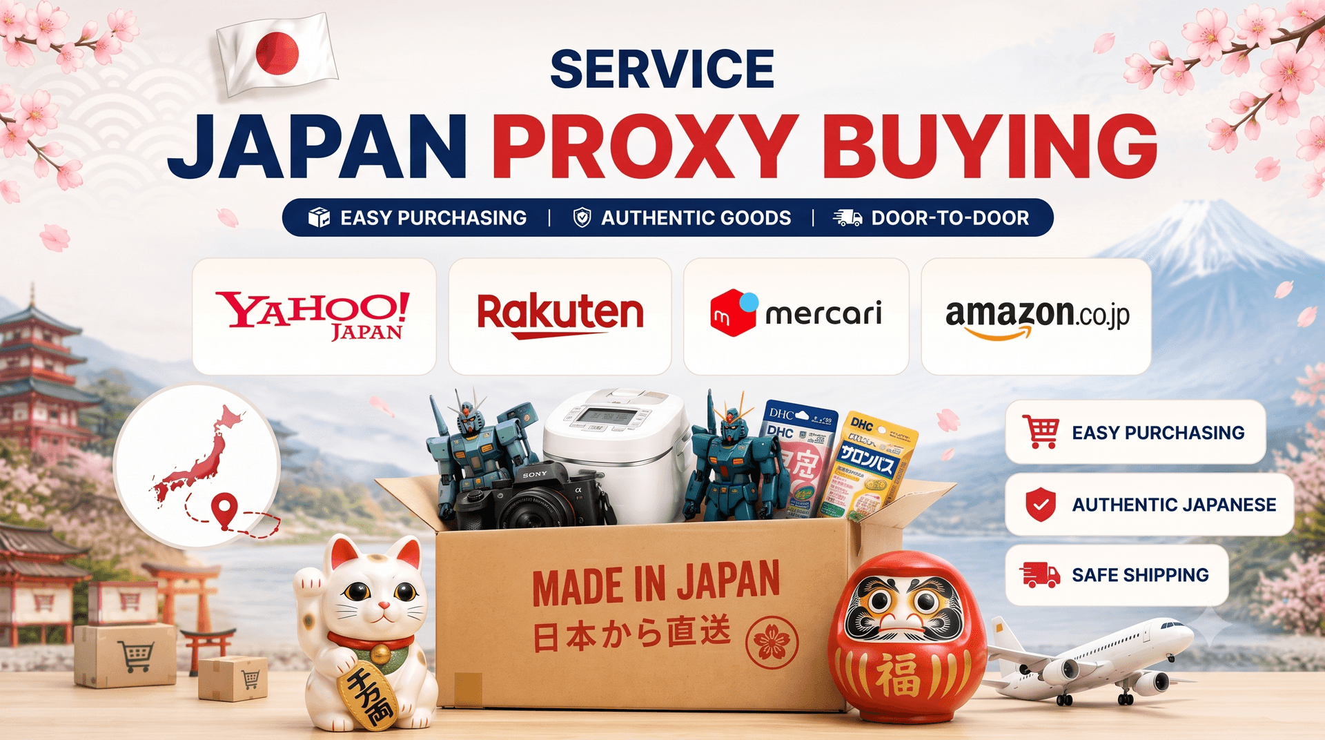 Illustration of service Japan Purchasing Service