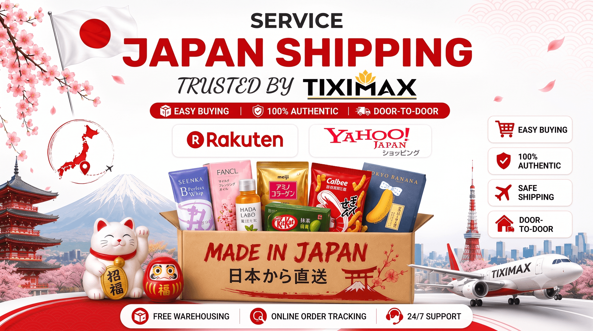 Illustration of service Japan Freight Shipping