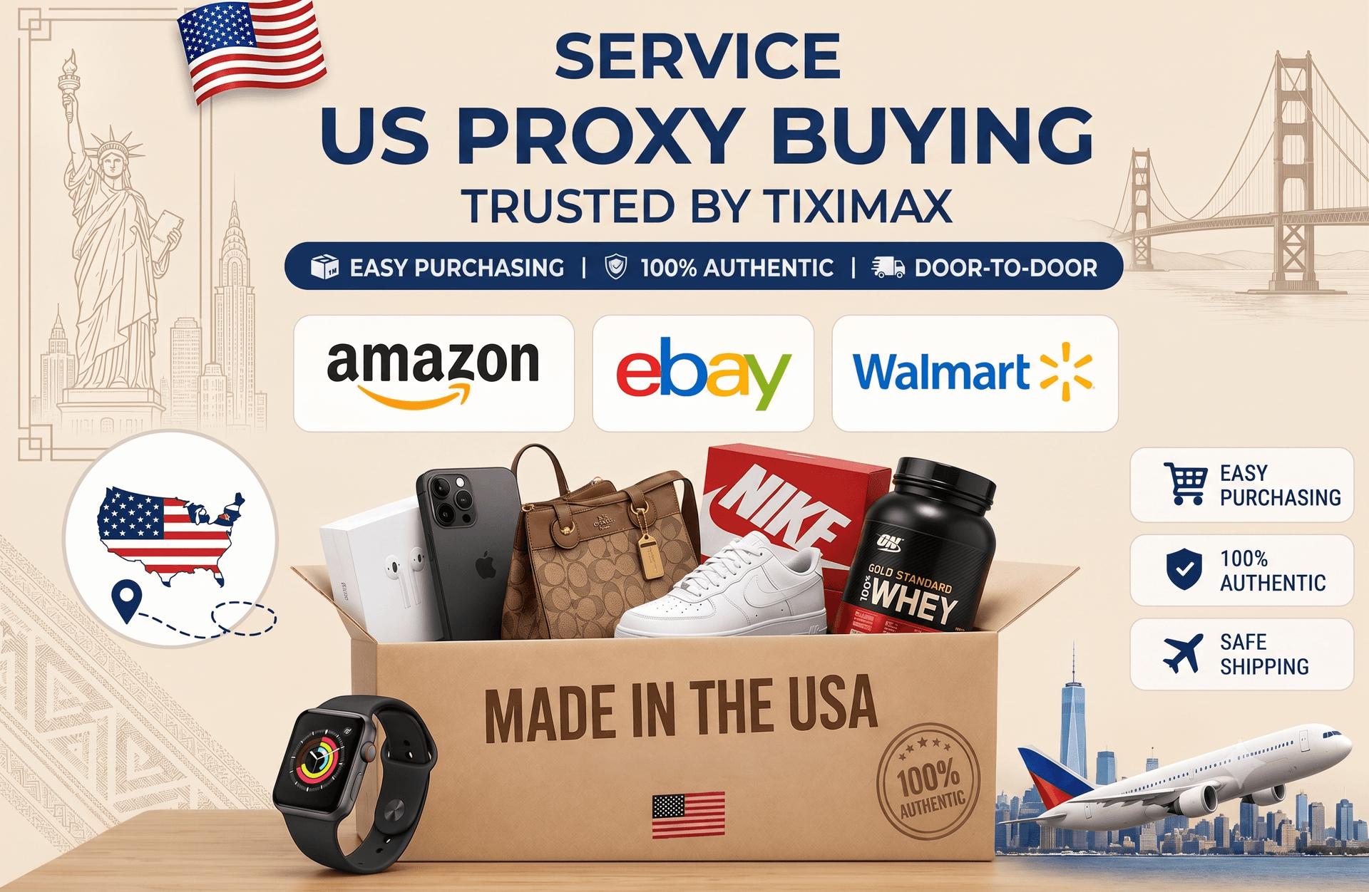 Illustration of service US Purchase-on-Behalf Service