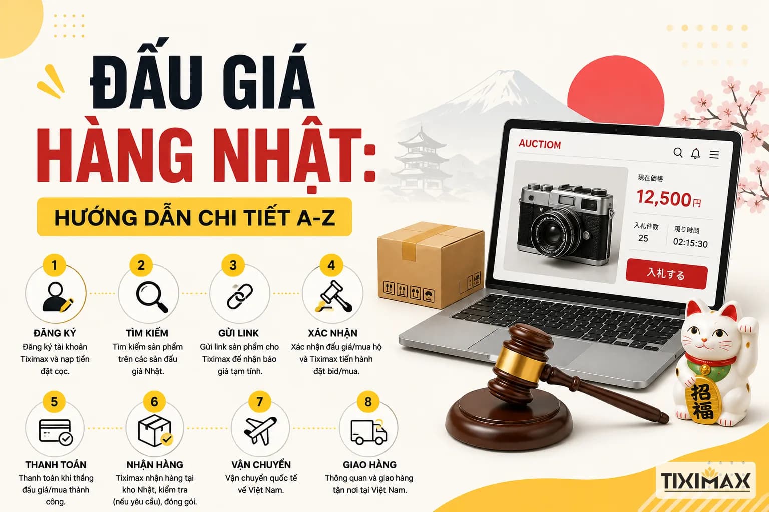 Đấu Giá Hàng Nhật: Hướng Dẫn Chi Tiết A-Z
